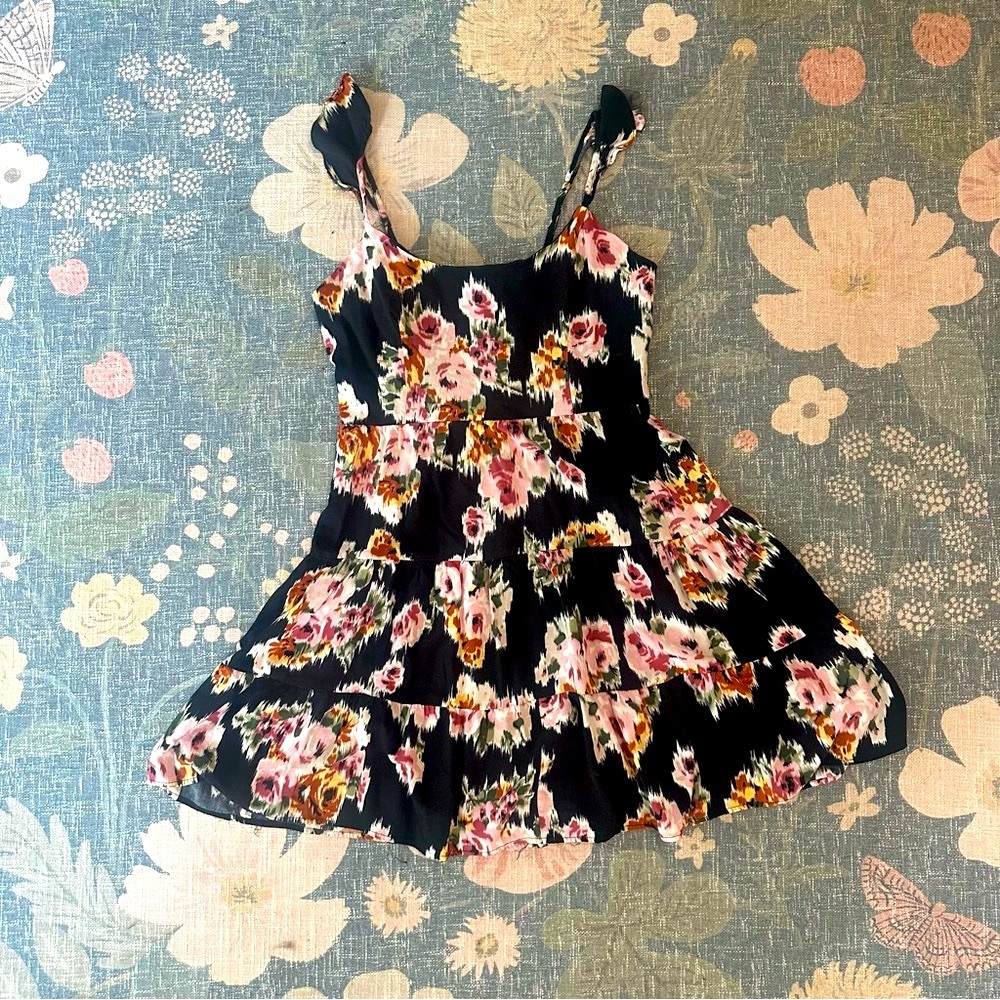 Boutique Floral Sundress Dress